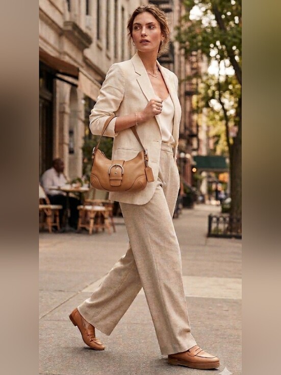Coach Handbags - Vintage Coach Soho Flap leather shoulder bag in a British Tan color.